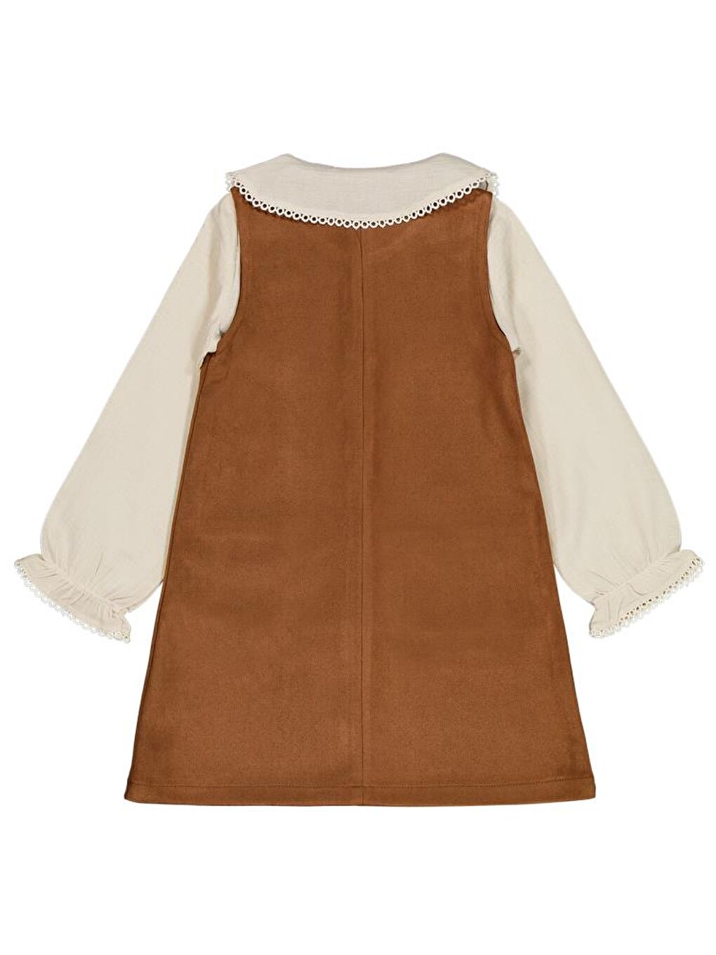 Kahverengi Girls 6-9 Yaş Elbise