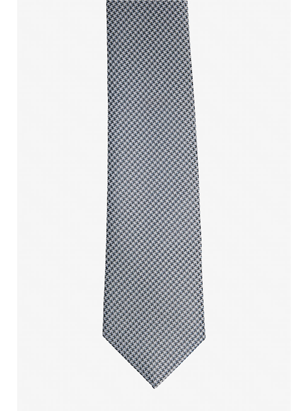 Erkek Gri-Lacivert Desenli Kravat-1