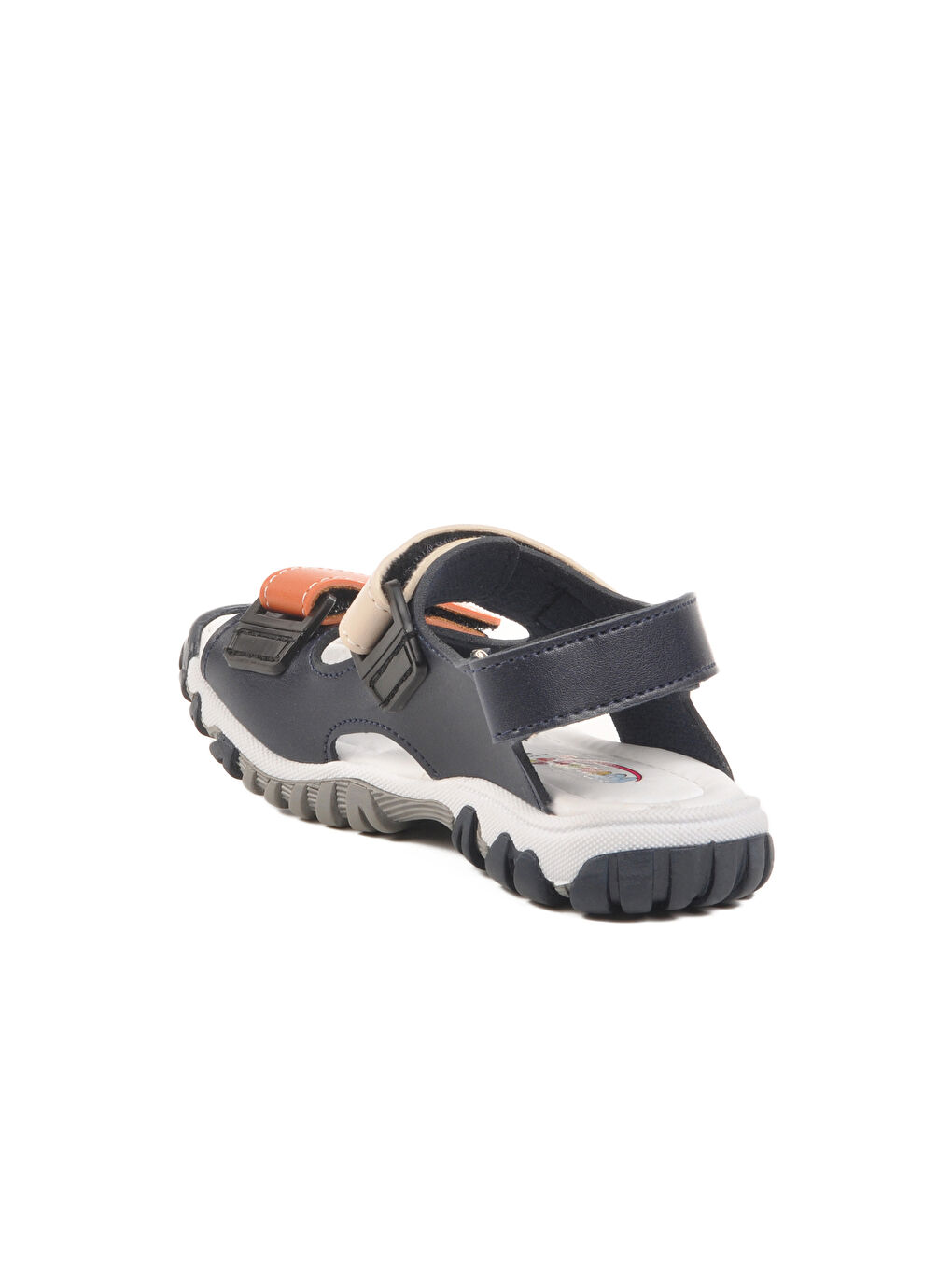Lacivert Turuncu Cırtlı Erkek Çocuk Spor Sandalet 173110 P-3