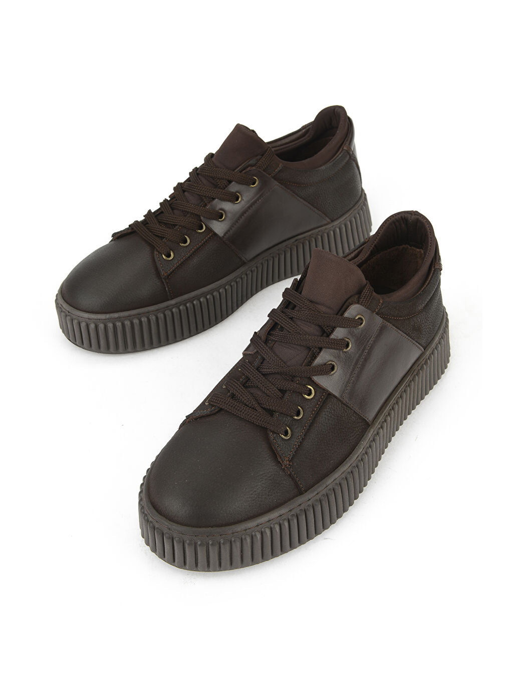 Kahverengi Erkek Hakiki Deri Ayakkabı 1531025Z25092 Kahve-4