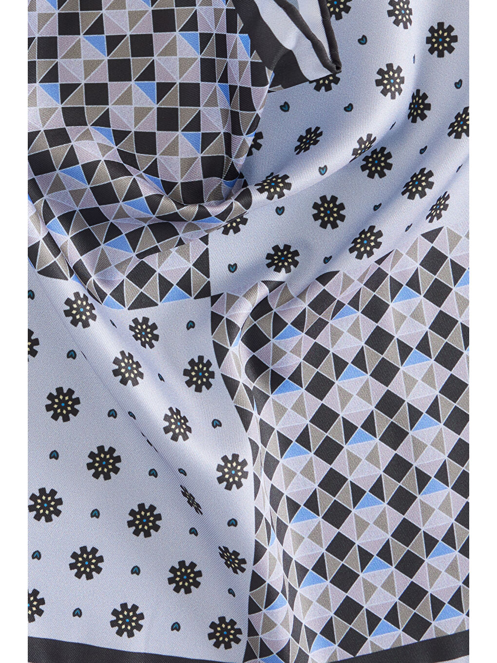 Erkek Gri-Siyah Mendil-2