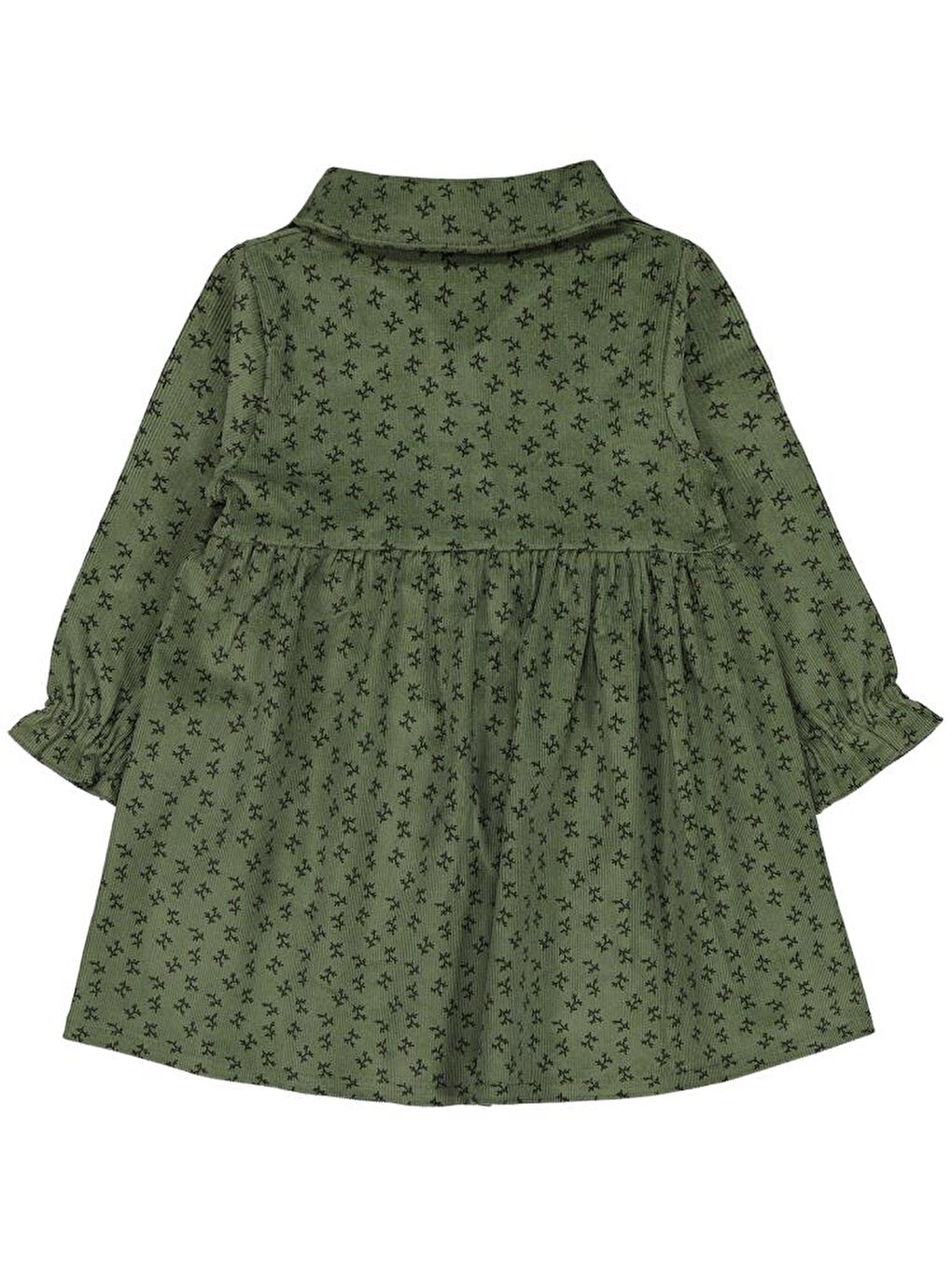 Haki Baby Dal Baskılı 6-18 Ay Elbise-1