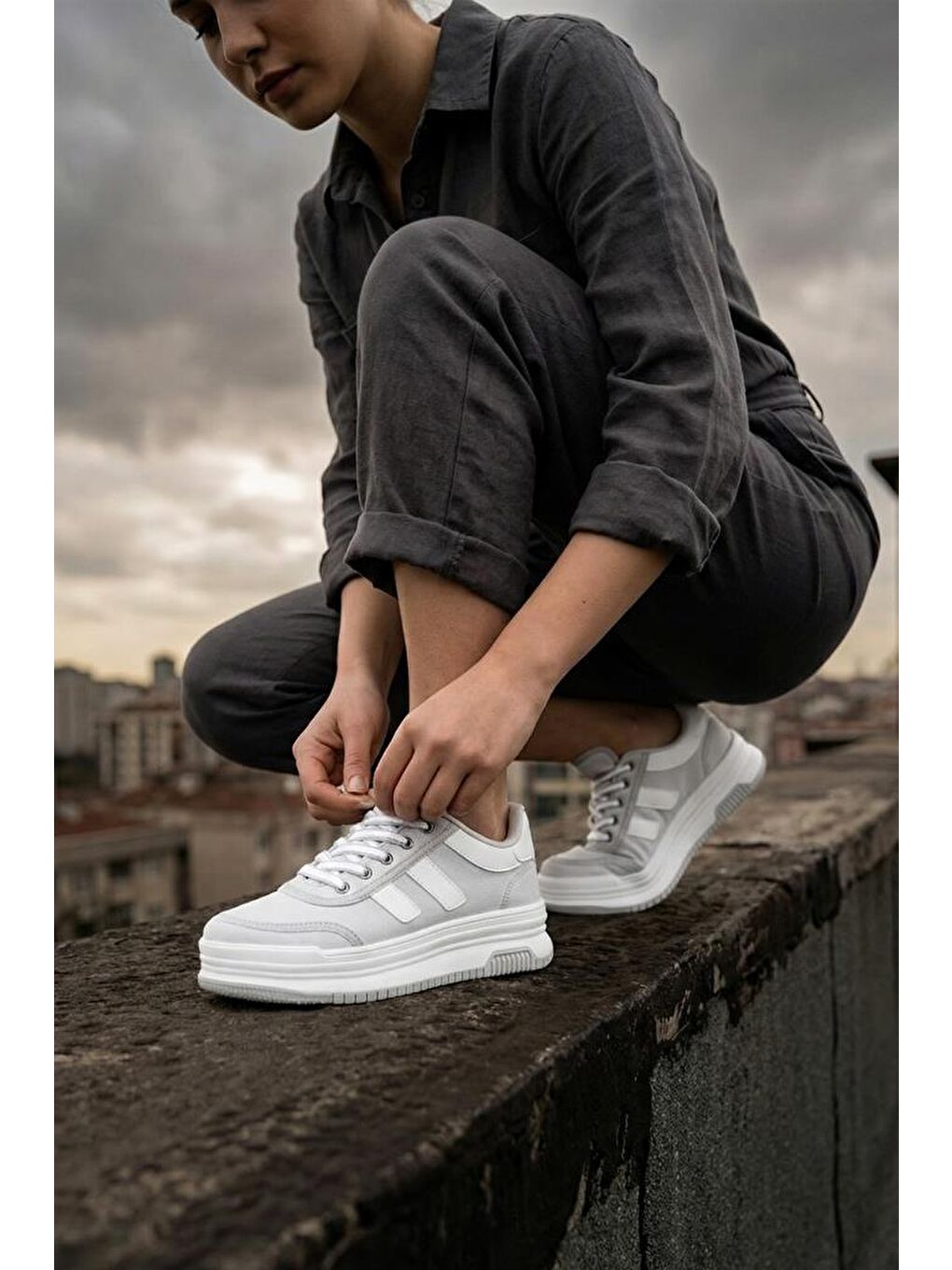 Gri DS Sapphire Sneaker 2025 Kadın-2