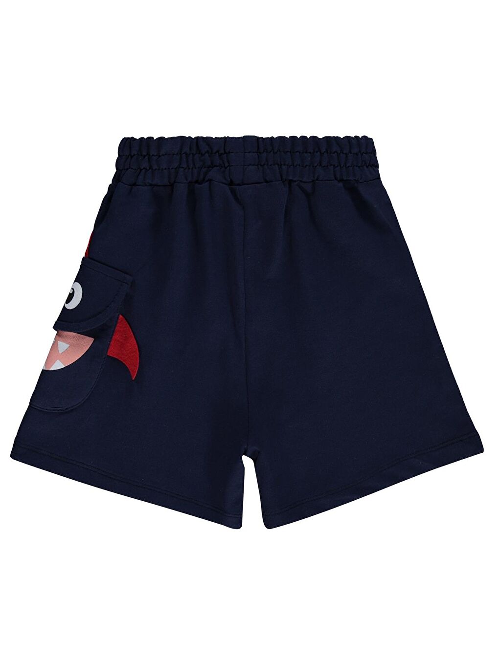 Boys Köpekbalığı Nakışlı 2-5 Yaş Şort - Lacivert-1