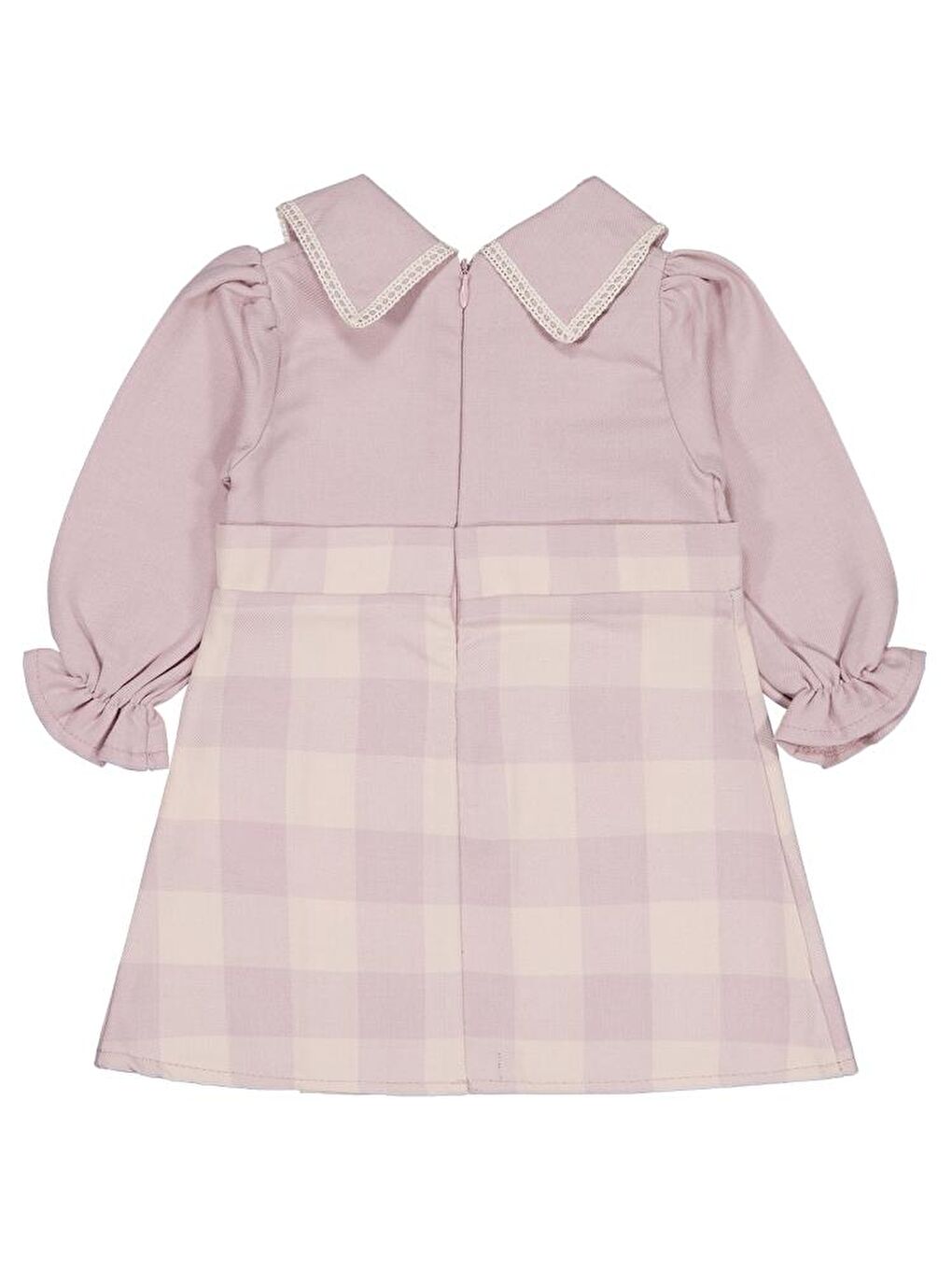 Pembe Baby Kurdeleli 6-18 Ay Elbise-1