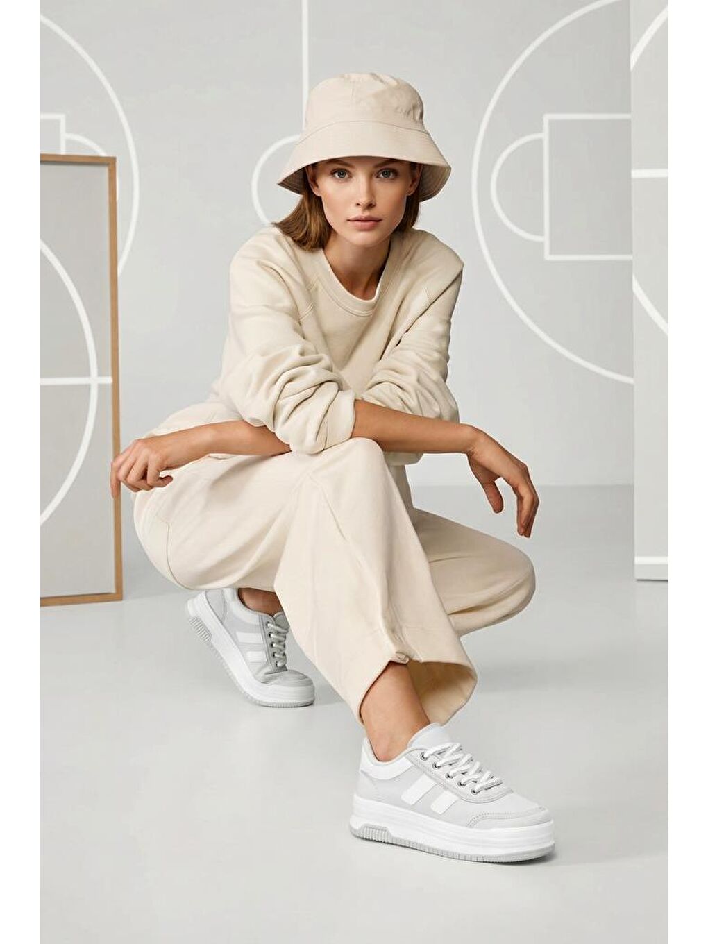 Gri DS Sapphire Sneaker 2025 Kadın-5