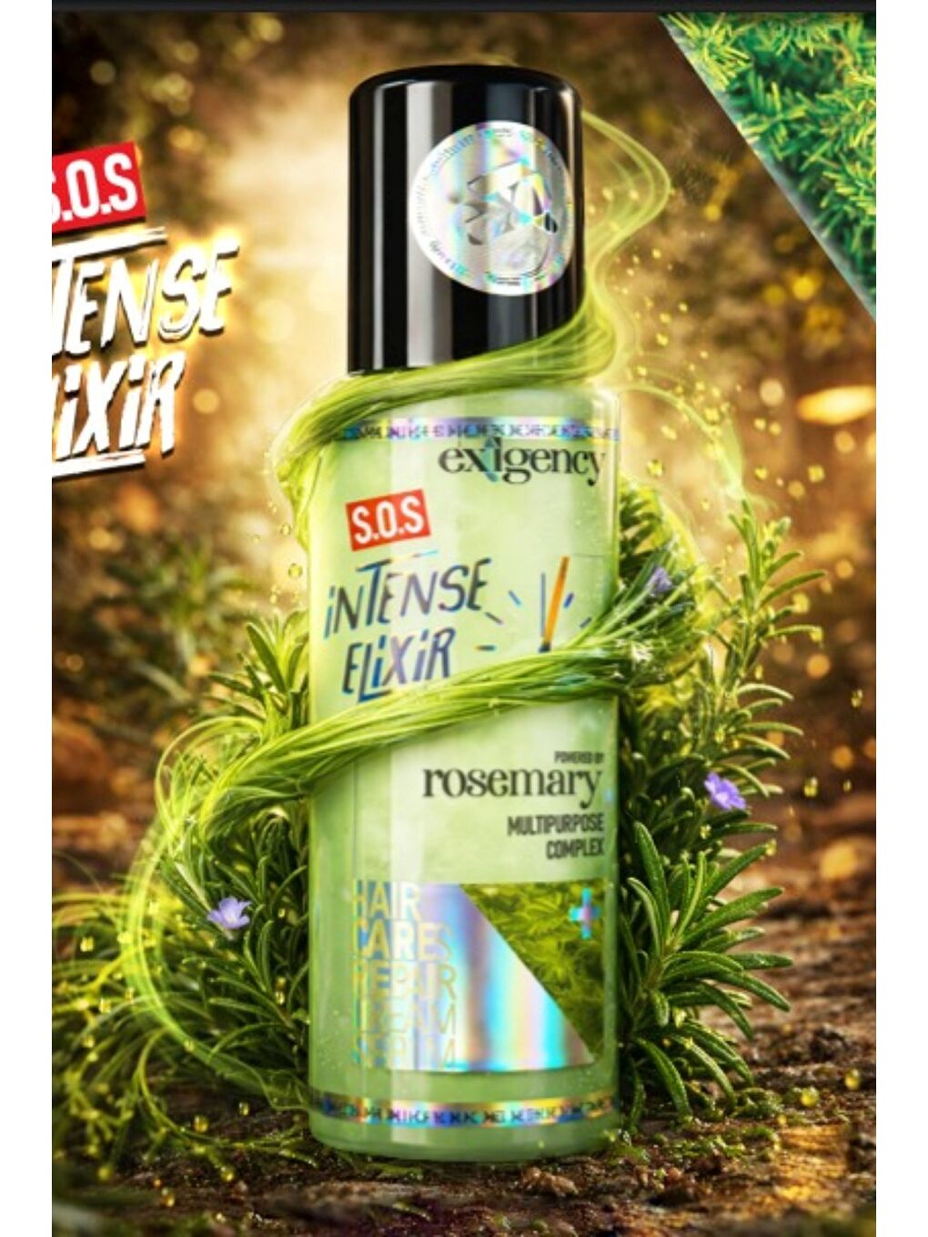 Exigency Durulamasız Biberiye Yağlı Acil Bakım & Onarım Saç Krem Serum  100ml