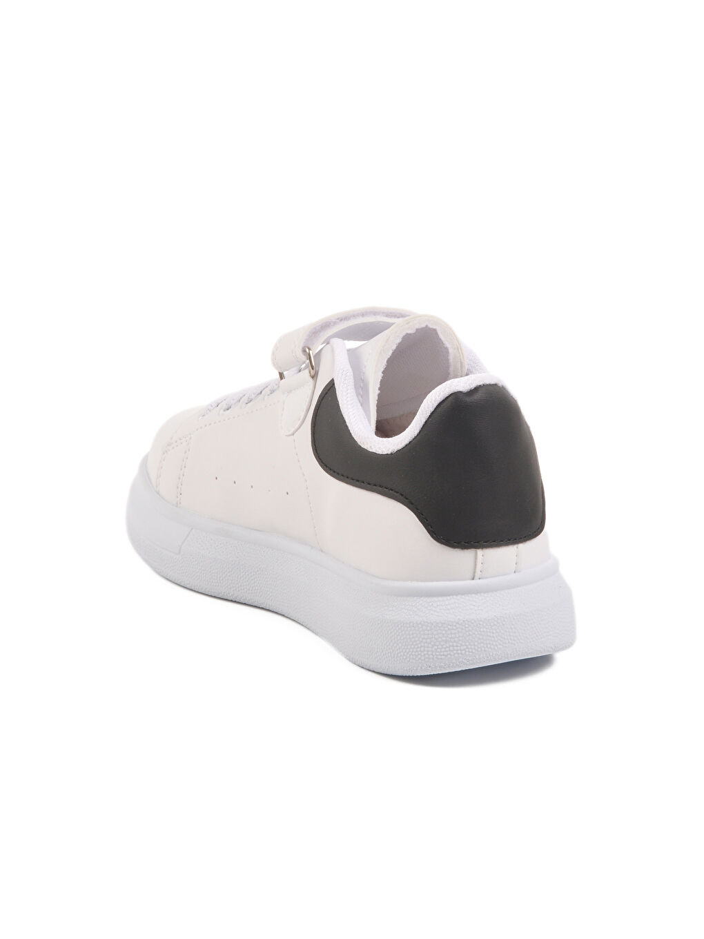 Beyaz Siyah Cırtlı Bağcıklı Erkek Çocuk Spor Ayakkabı 160 F-3
