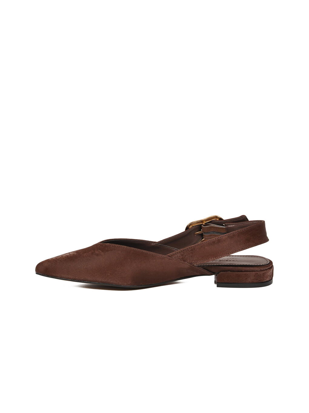 Kahverengi Kahve Hafif Kemerli Kadın Babet Ayakkabı 312552 Z-3