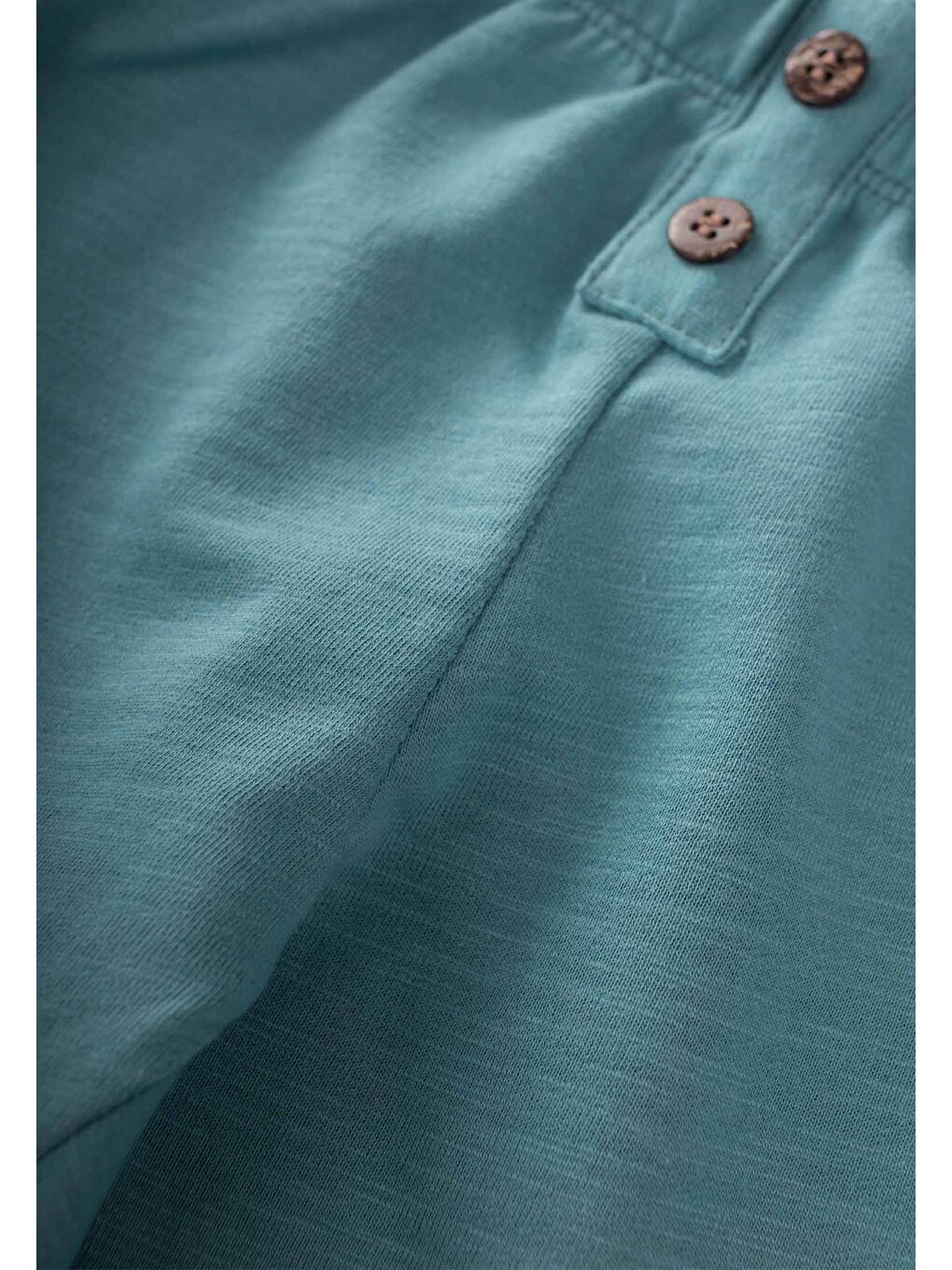 Pat Detaylı Örme Pantolon 1-5 Yaş Turkuaz-2