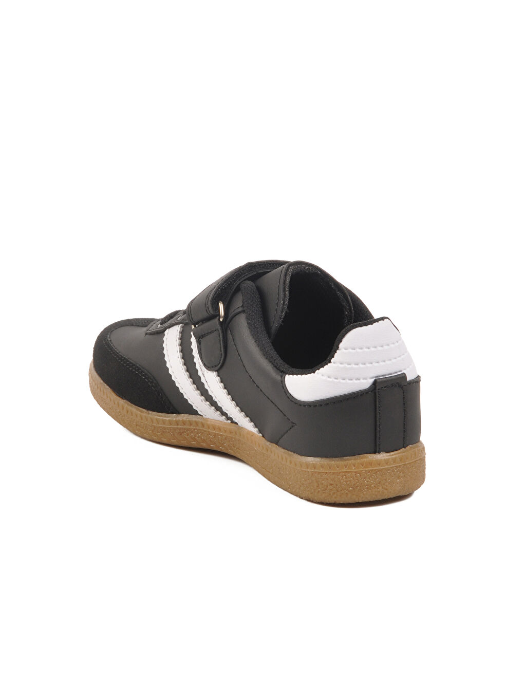 Siyah Beyaz Cırtlı Erkek Çocuk Spor Ayakkabı 225 F-3