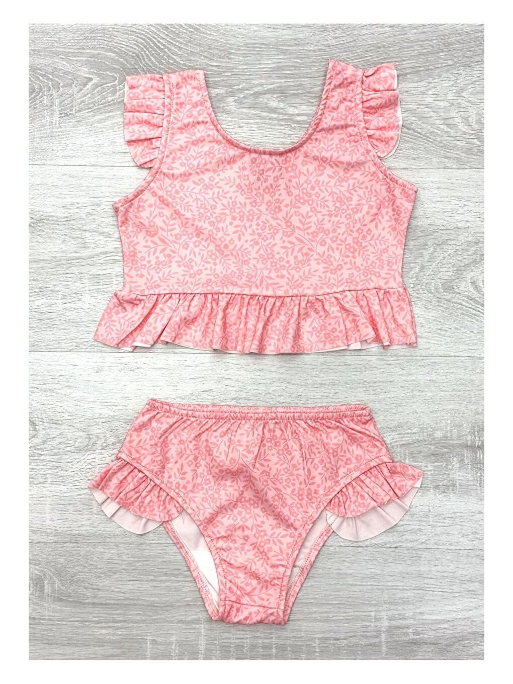 Turuncu Kız Çocuk 2 li Bikini