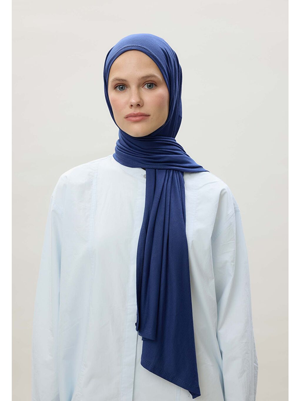 Penye Şal Koyu Mavi-4