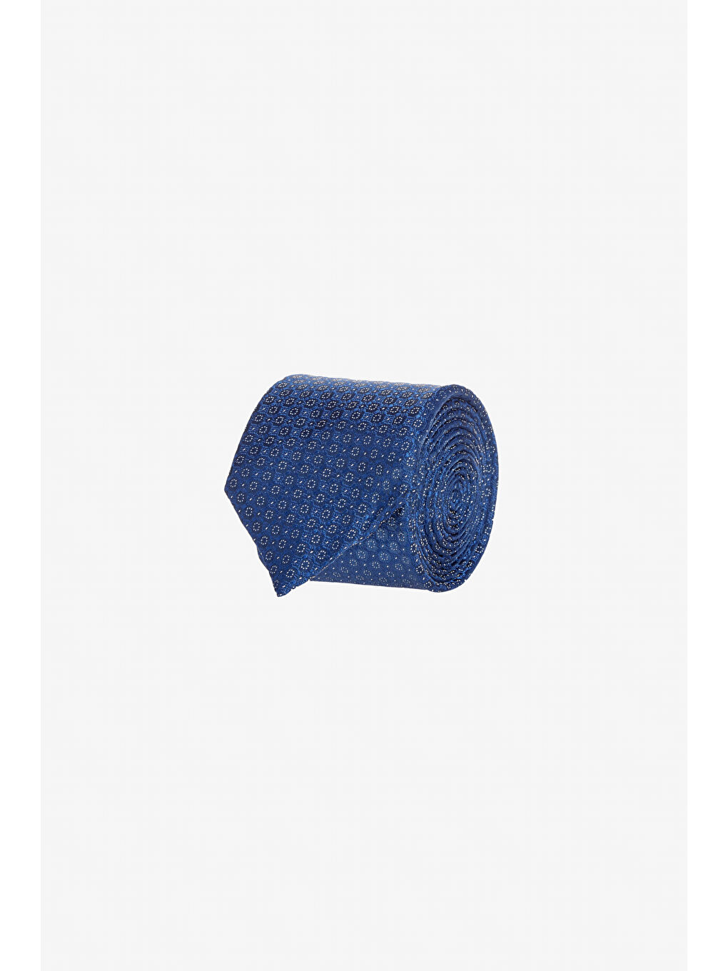 Erkek Lacivert-Gri Desenli Kravat