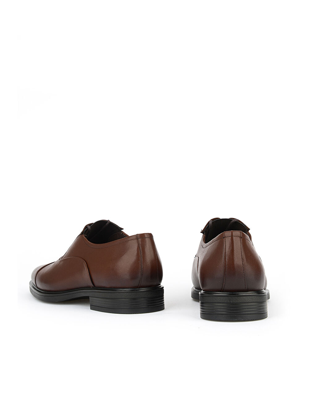 Kahverengi Erkek Hakiki Deri Ayakkabı 153745Z27614 Kızıl Kahve-2