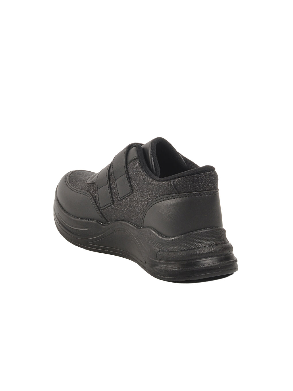 Siyah Simli Cırtlı Kız Çocuk Sneaker 7021086 F-3