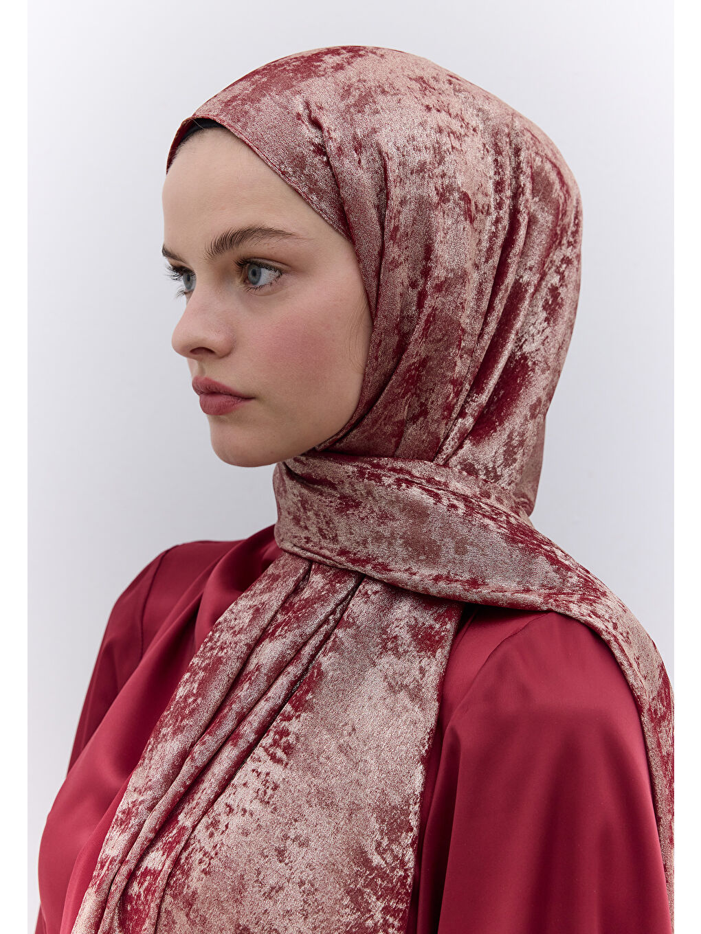 Luxury Shine Şal Kırmızı-2