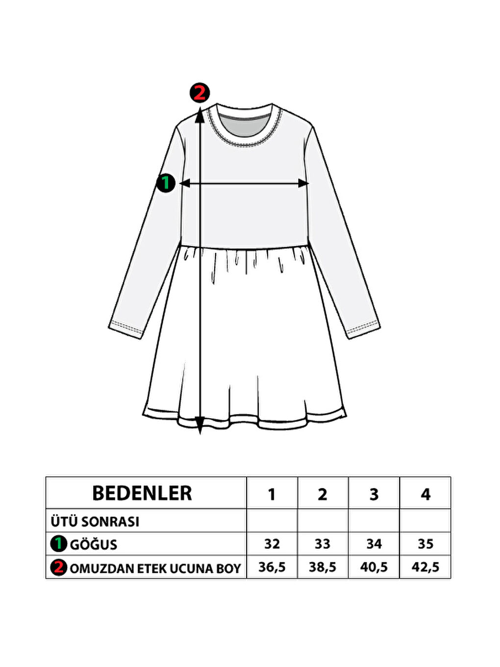 Turuncu Kız Çocuk Baskılı Elbise-1