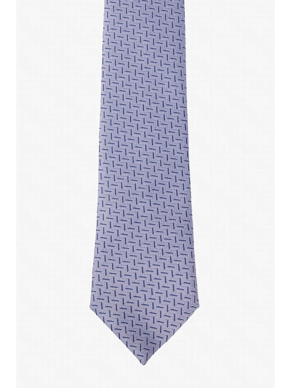 Erkek Gri-Siyah Desenli Kravat-1