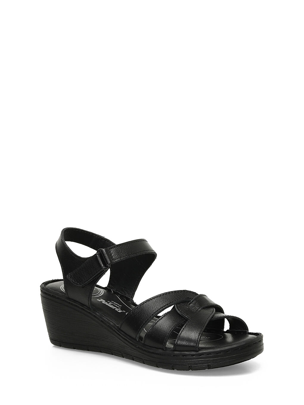 161886.Z5FX Siyah Kadın Comfort Sandalet-1