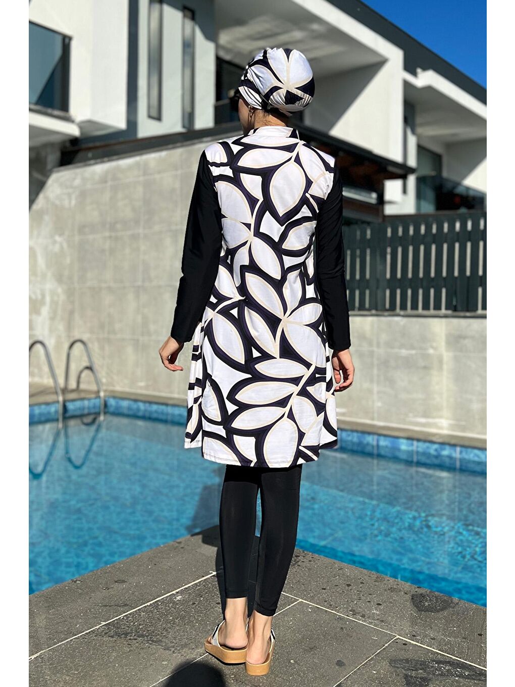 Tasarım Tam Kapalı Tesettür Mayo Bej 900-400-2-2