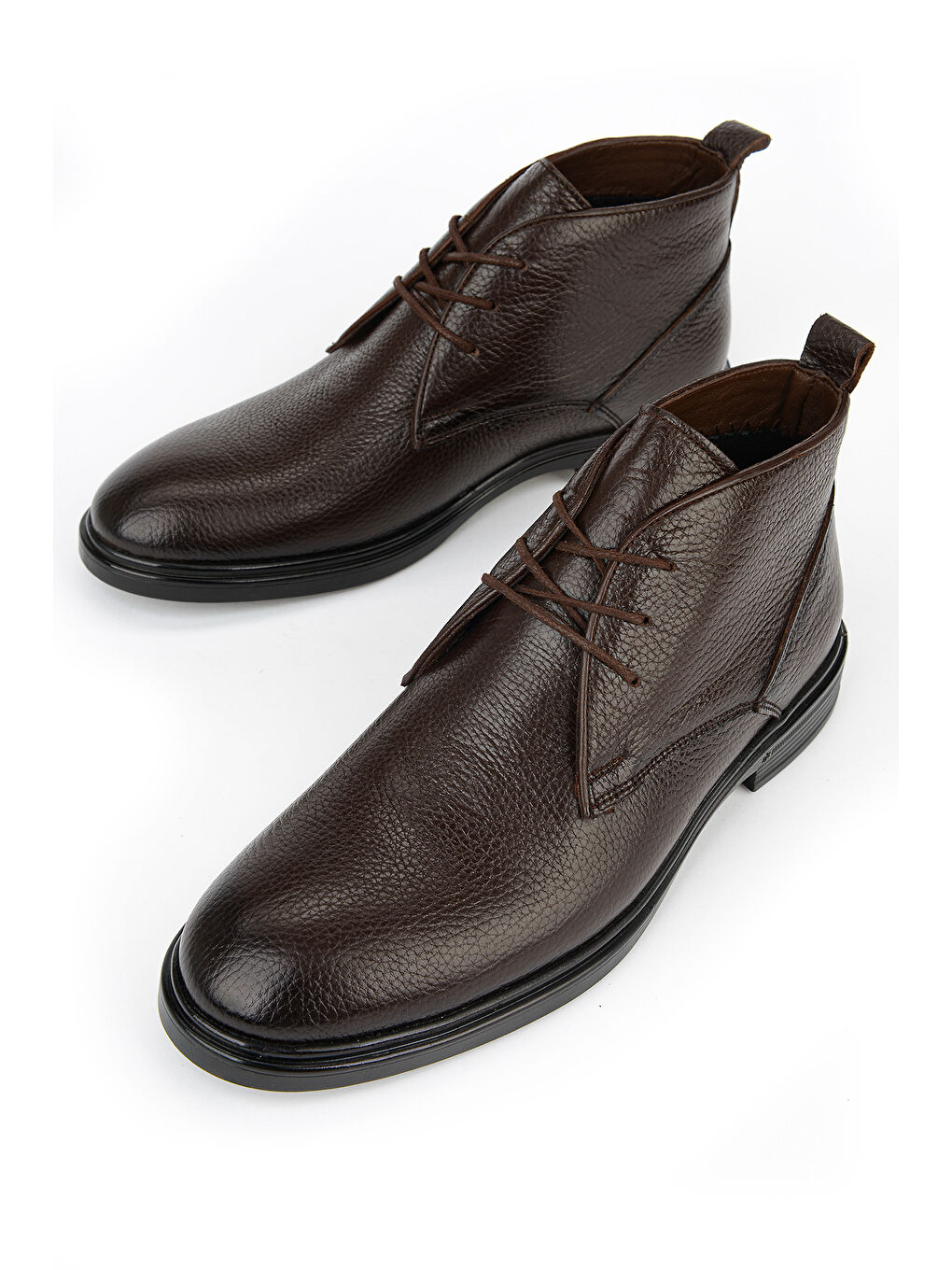 Kahverengi Erkek Hakiki Deri Bot 1531007Z8256 Kahve-4