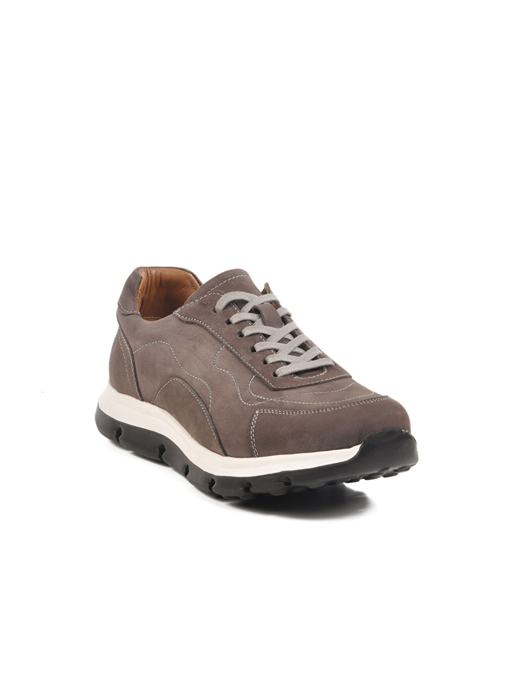 Bej Vizon Nubuk Hakiki Deri Casual Ayakkabı 2519 M-2