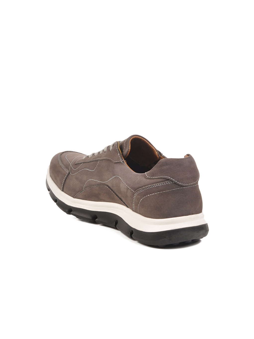 Bej Vizon Nubuk Hakiki Deri Casual Ayakkabı 2519 M-3