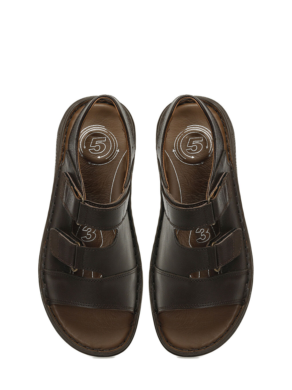 107451.M 5FX Kahverengi Erkek Sandalet-3