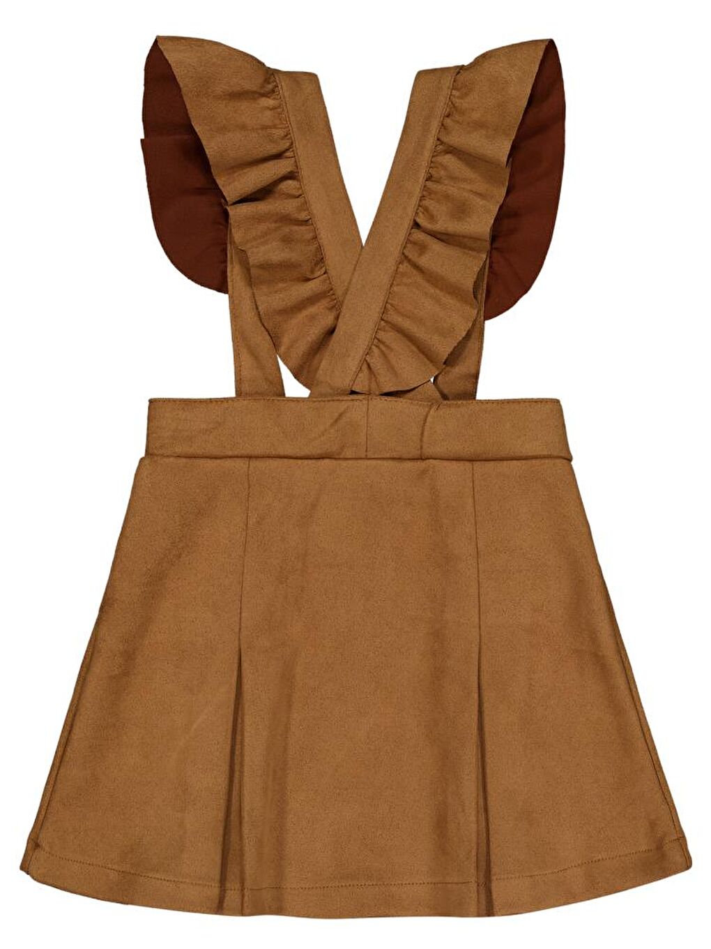 Kahverengi Girls 2-5 Yaş Elbise-2
