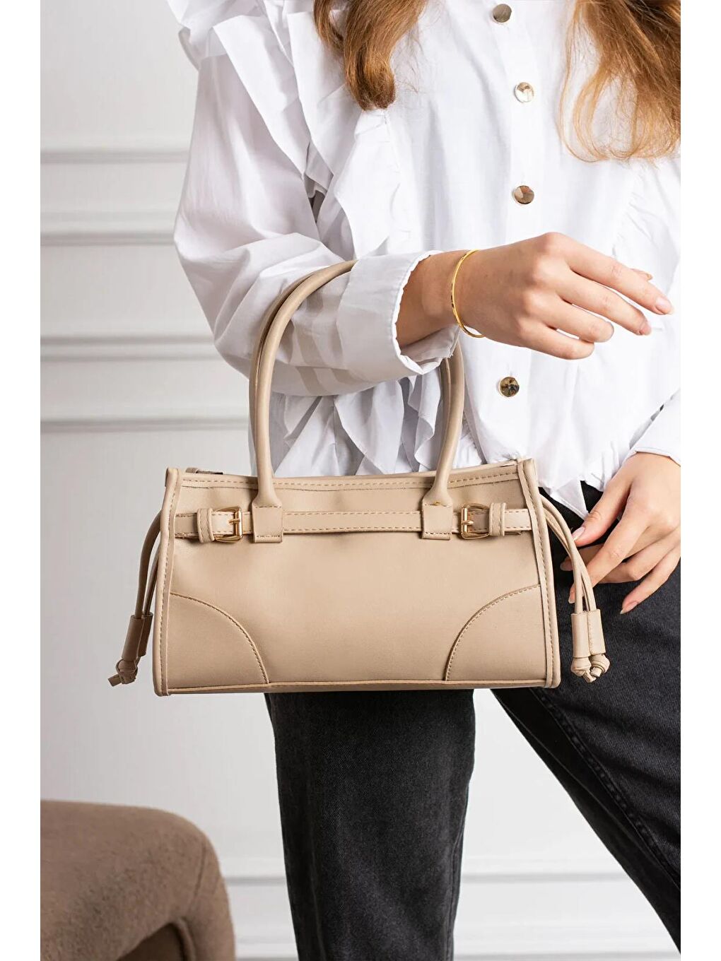 Bej Zerilla Kadın Omuz Çantası BP-4837O-1