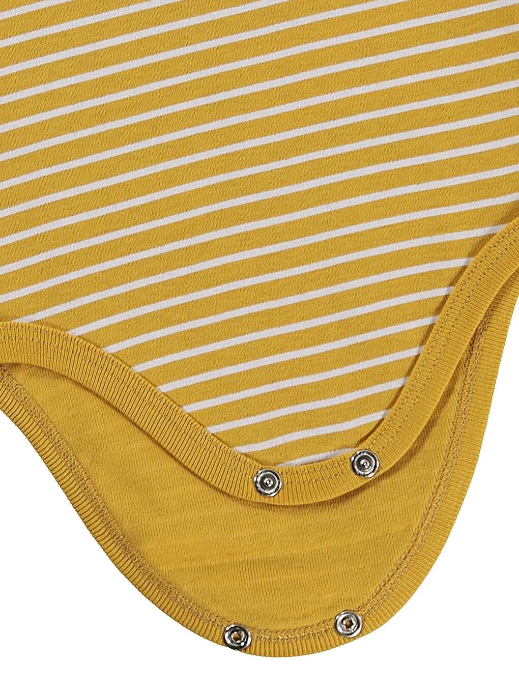 Sarı Baby Aslan Empirmeli 3 Lü 0-36 Ay Çıtçıtlı Badi - Hardal 3-6 Ay-4