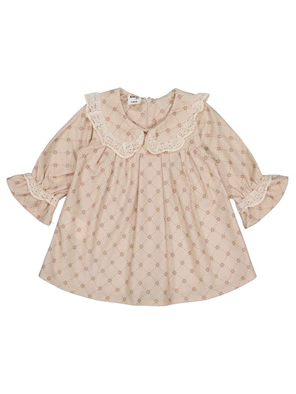 Bej Baby Bebe Yaka 6-18 Ay Elbise