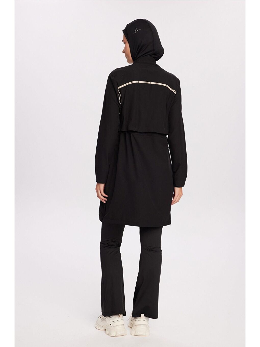 Active H-Per Fit Siyah Tesettür Tenisçi Üstü Act-43-4