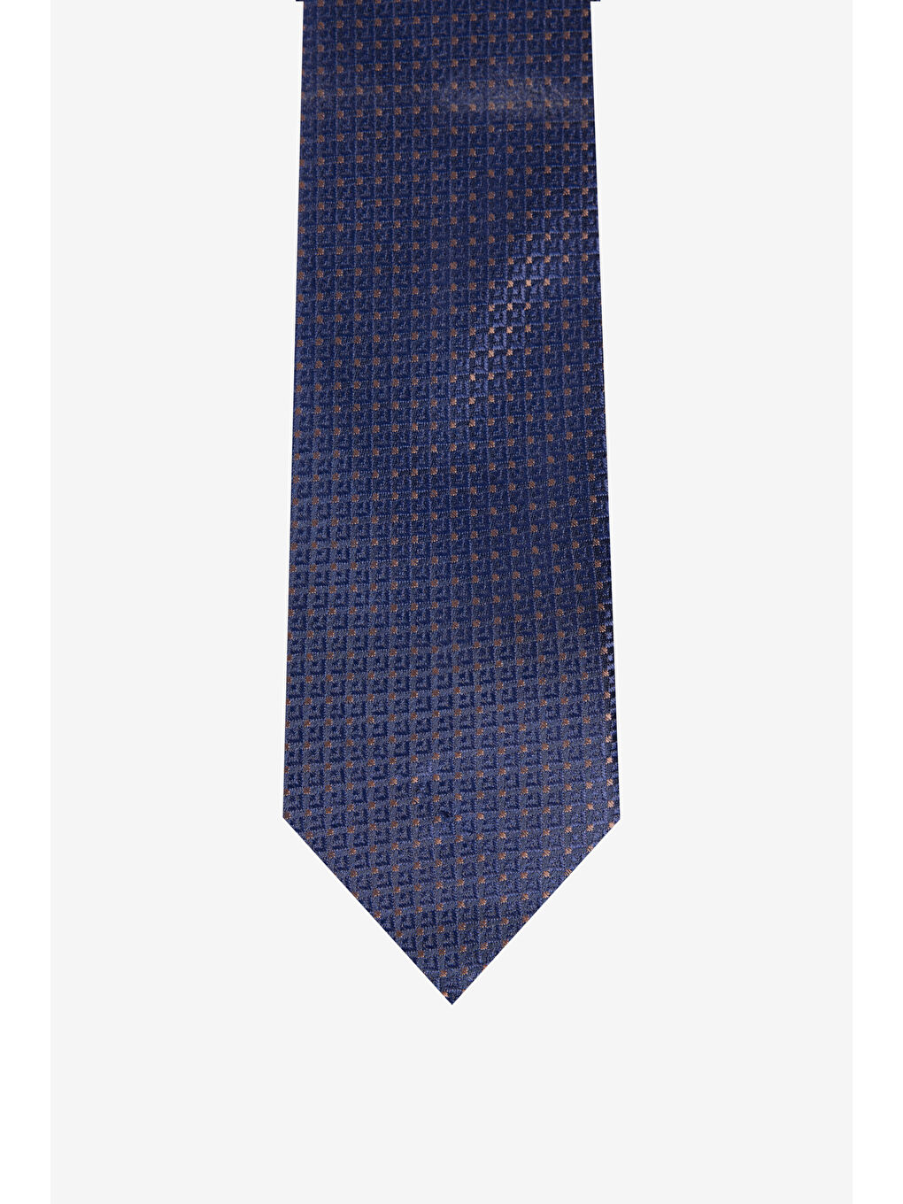 Erkek Lacivert Desenli Kravat-1