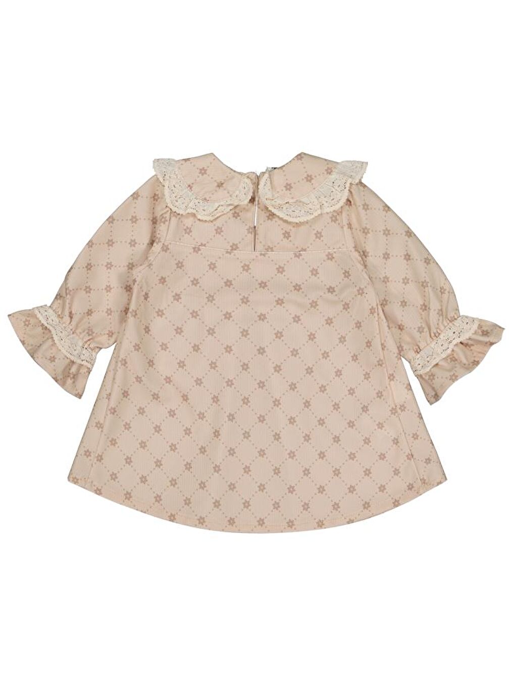 Bej Baby Bebe Yaka 6-18 Ay Elbise-1