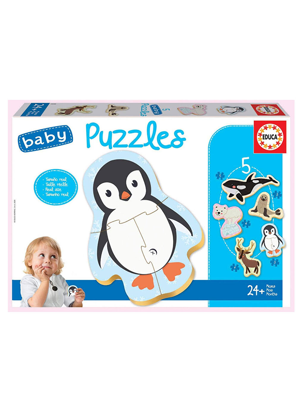19 Parça Kutup Hayvanları Baby Puzzle 18588