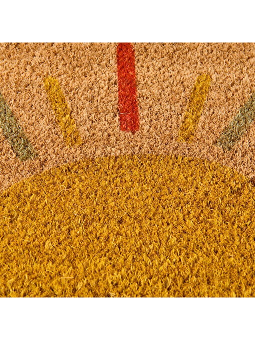 Karışık Love To Smile Koko Güneş Desenli Kapı Paspası - Renkli - 40x60 cm-1