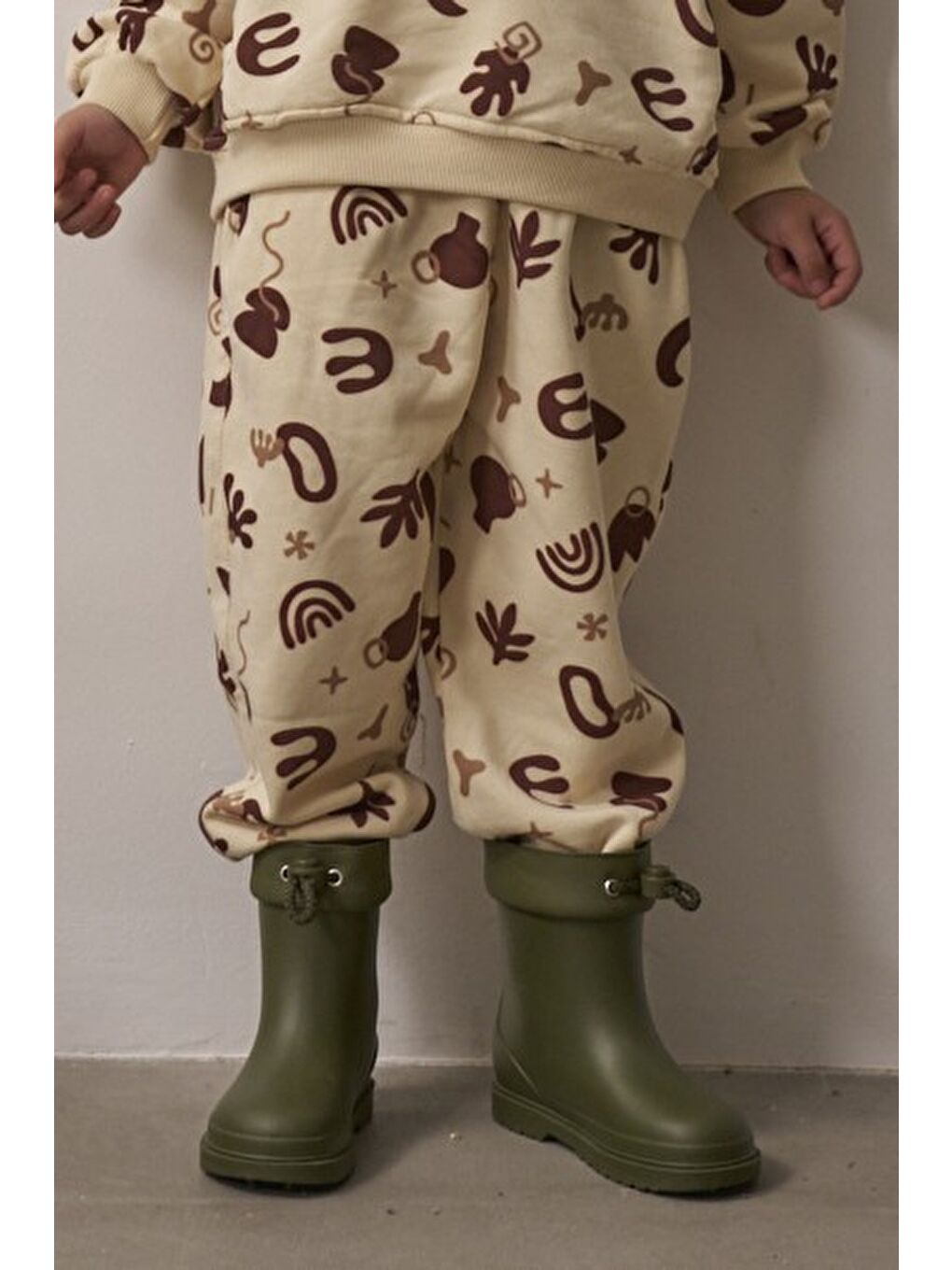 Karışık Bohem Baskılı Eşofman Altı