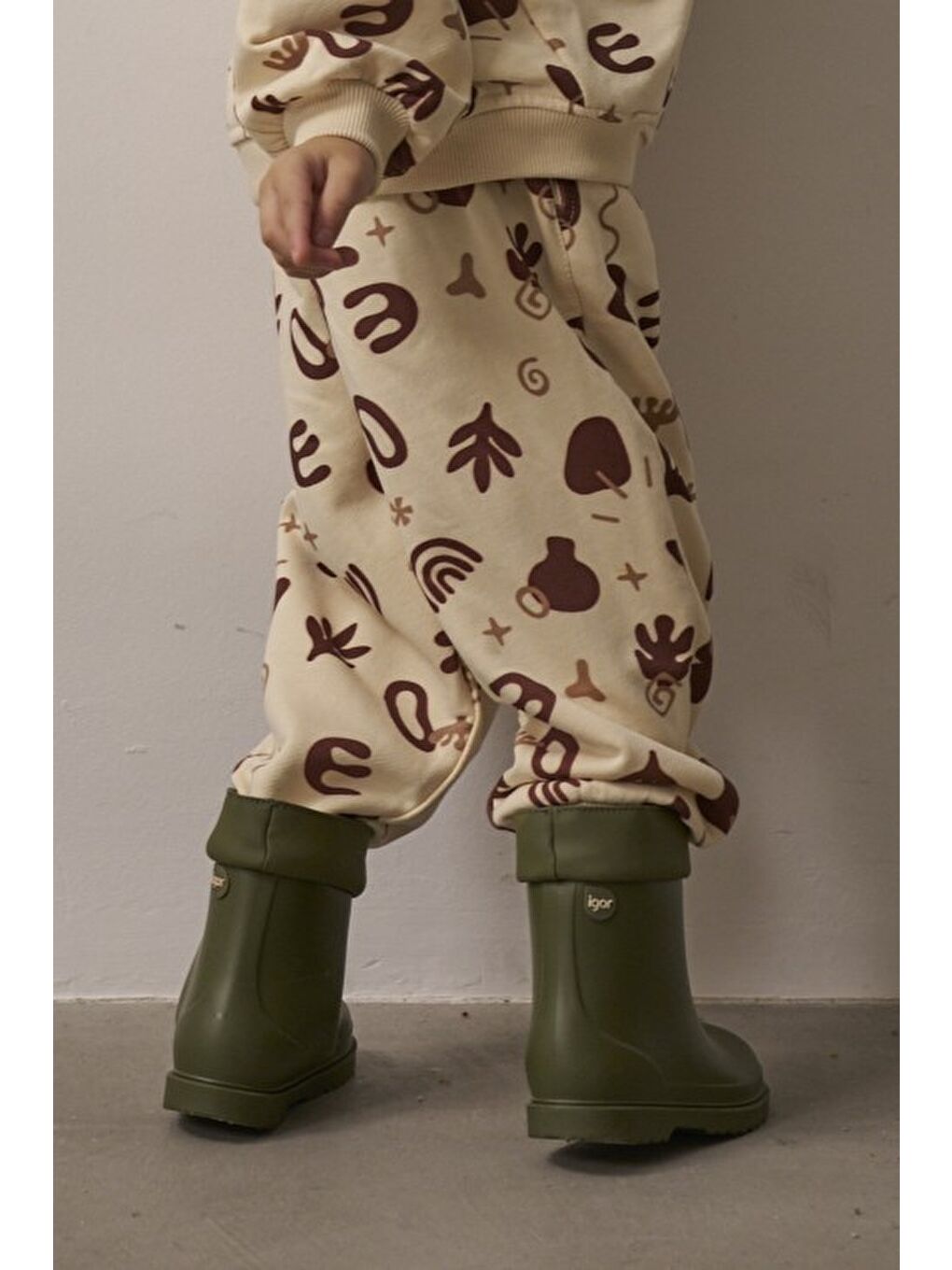 Karışık Bohem Baskılı Eşofman Altı-2