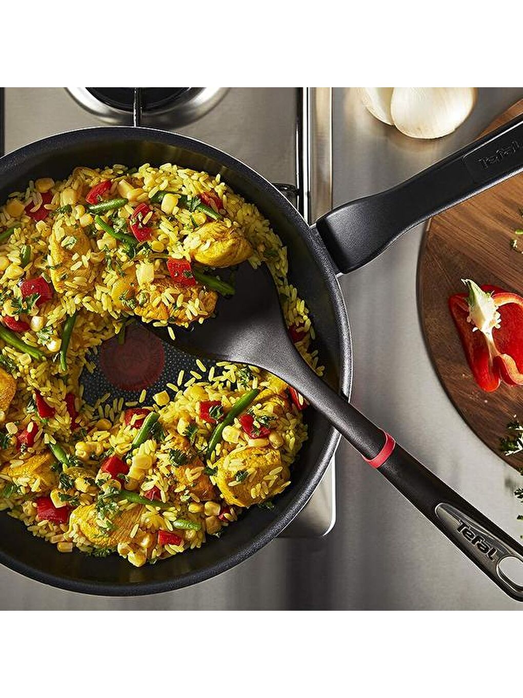 Titanyum 2X XL Force Difüzyon Tabanlı Tava - Siyah - 24 cm-1