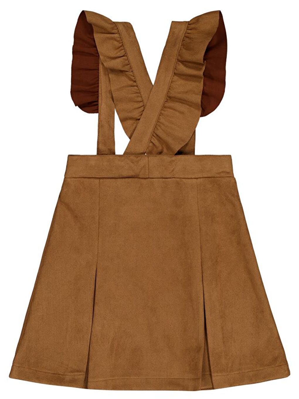 Kahverengi Girls 6-9 Yaş Elbise-1