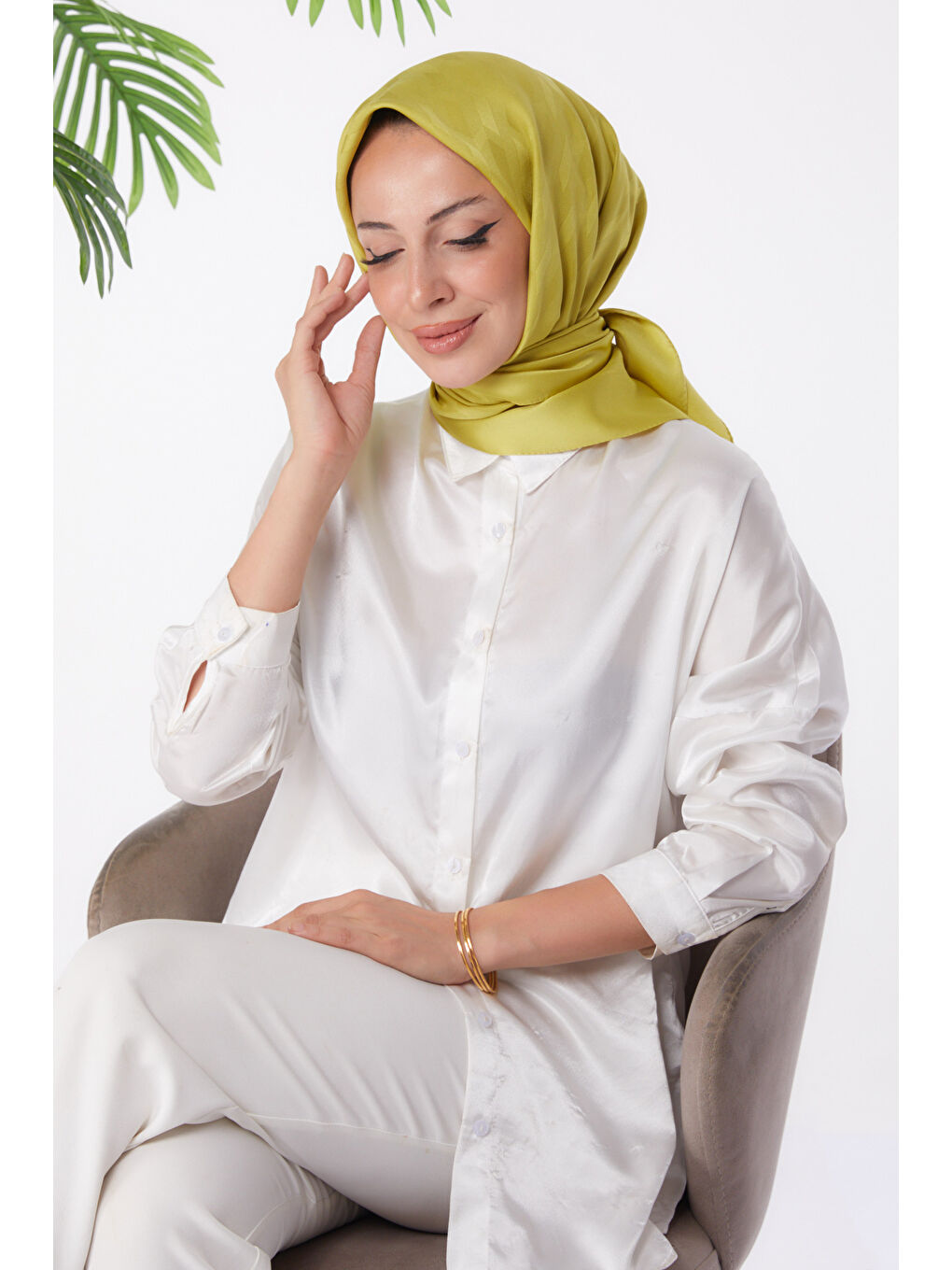 Eşarp Yağ Yeşili - 26018