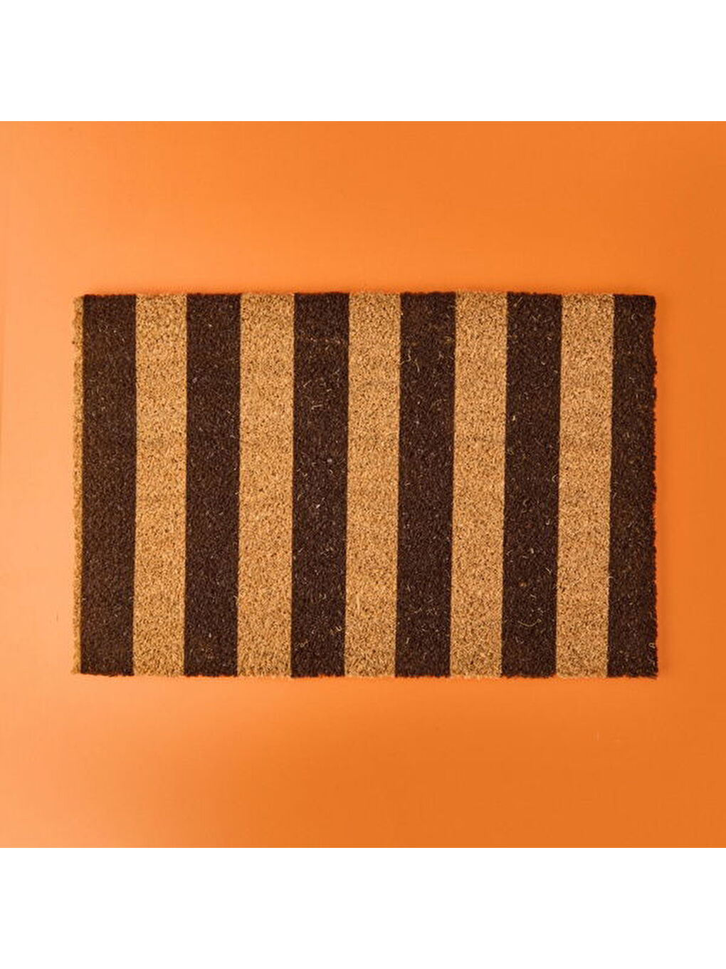 Rowe Koko Siyah Çizgili Kapı Paspası - Bej / Siyah - 40x60 cm-2