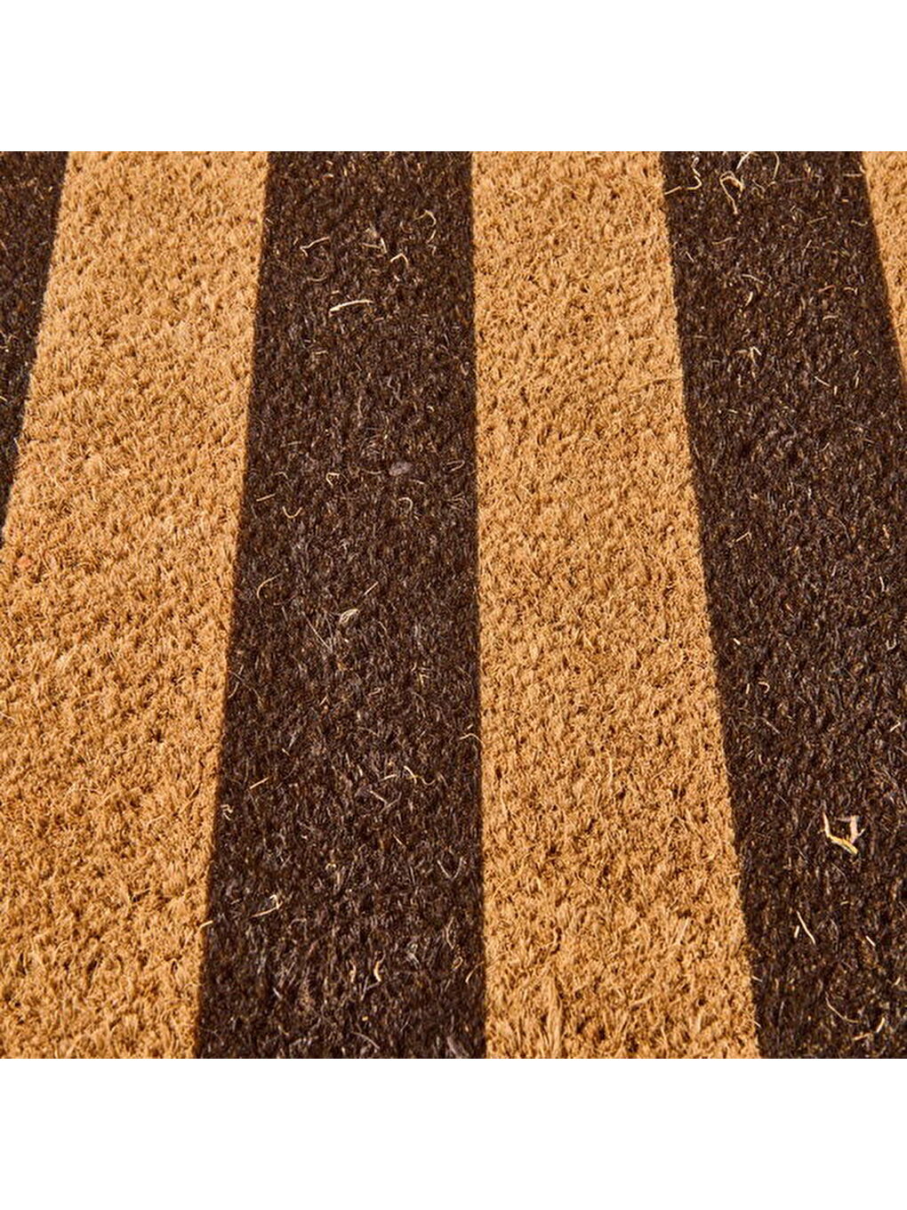 Rowe Koko Siyah Çizgili Kapı Paspası - Bej / Siyah - 40x60 cm-1