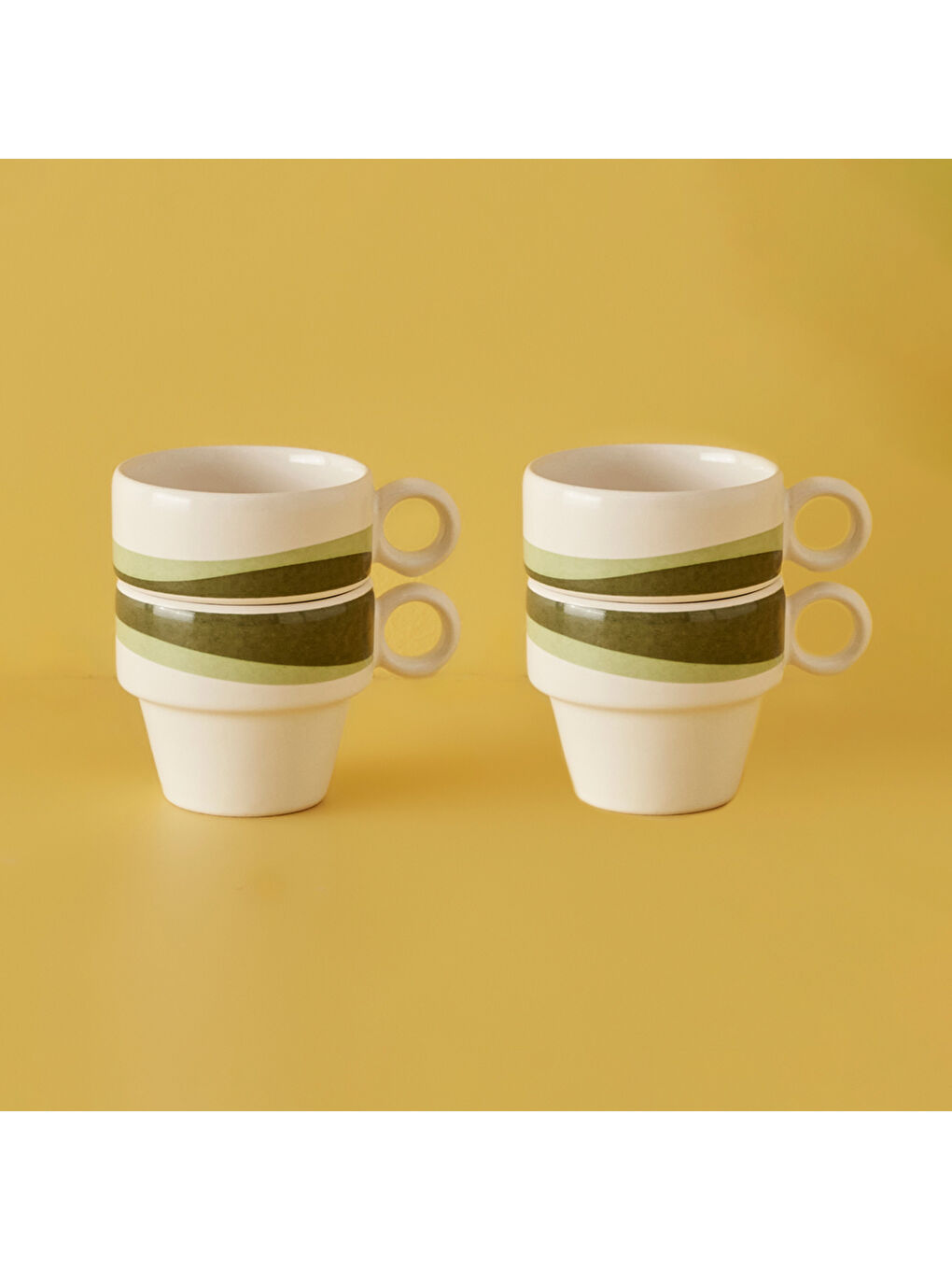 Flow Espresso 4'lü Set Yeşil (105 cc)