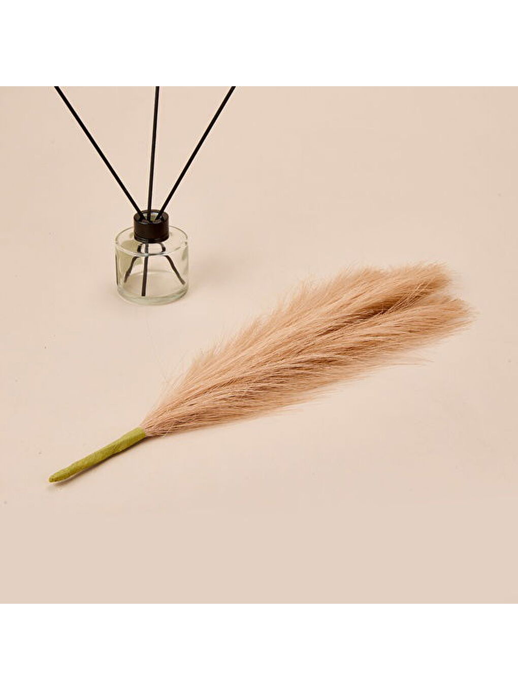 Pembe Dekoratif Tüy - Somon - 44 cm-2