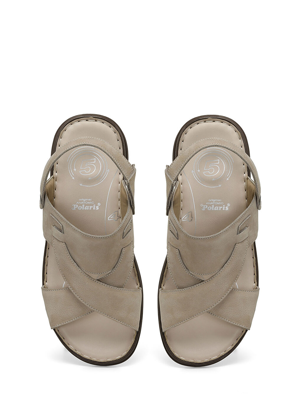 Bej 160318N.M 4FX Kum Erkek Sandalet-3