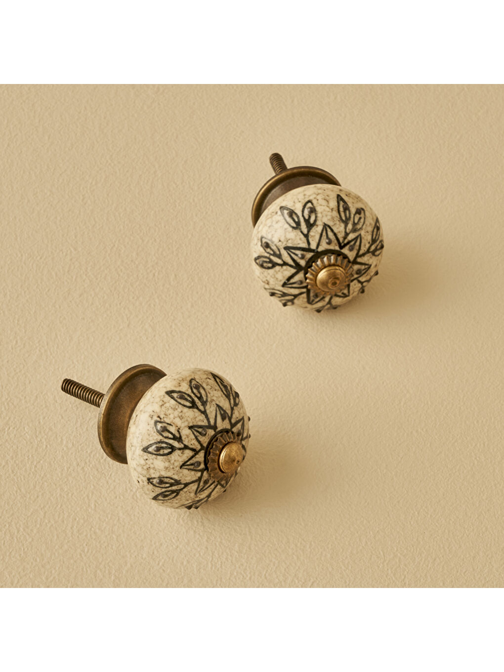 Ekru Gia Kulp 4'lü Krem (6,5x4x4 cm)-2