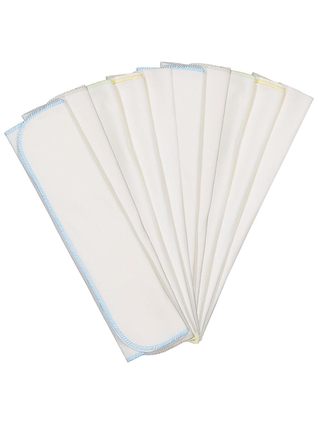 Penye 10lu 28*28 Ağız Mendili - Mavi Standart-1